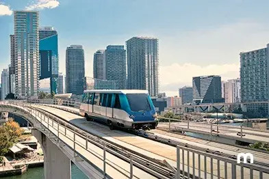 Trenes y autobuses en Miami Transporte público de Miami