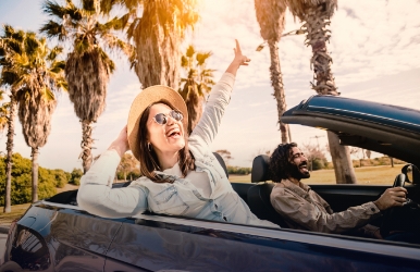 Convertible car rentals in Downtown Orlando