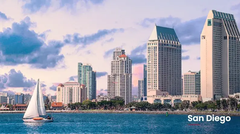 Localidades principales para rentar un coche Dollar en San Diego