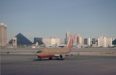 Rent an economy car at The Luxor hotel in Las Vegas