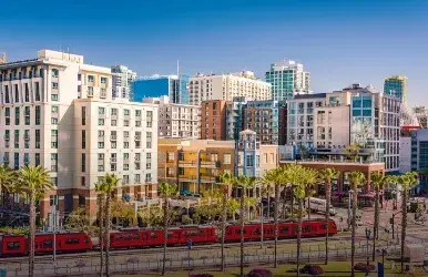 Rent a car in downtown San Diego