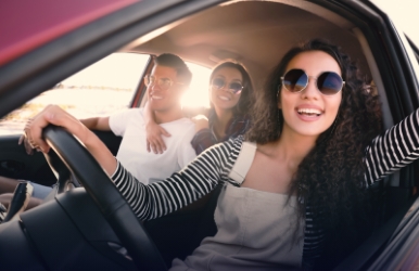 Hertz car rental in Wilshire Boulevard, Los Angeles, California