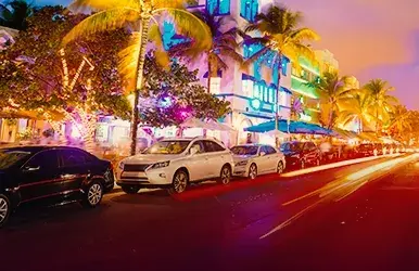 Tour Miami Beach in a rental car