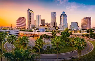 Take a road trip to Tampa in a rental car