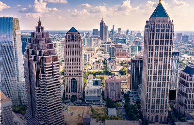 Luxury rental cars in Downtown Atlanta