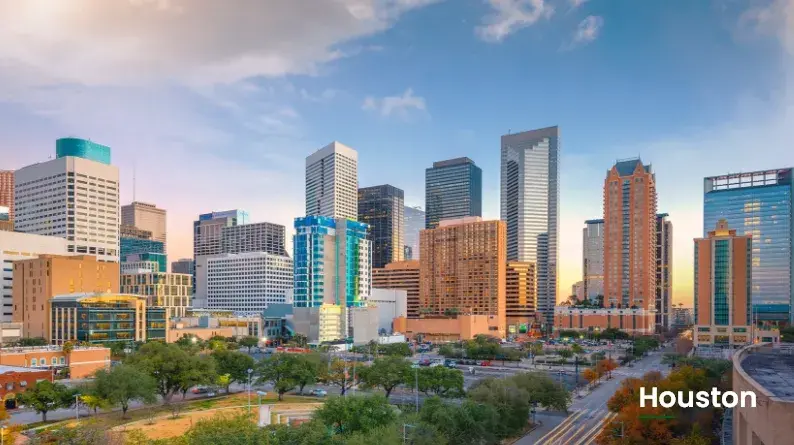 How many National branches are there in Houston?