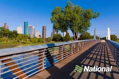 Where are the National Rent a Car branches located in Houston?