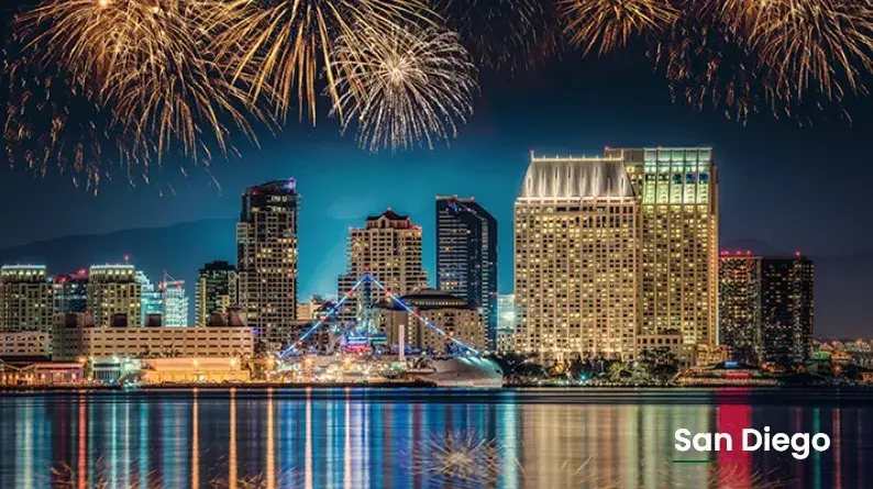 What's the address to the National car rental locations in San Diego?