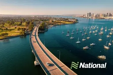 Where can I rent a car with National in San Diego?